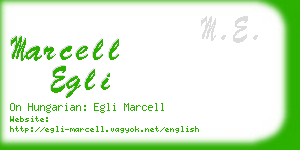 marcell egli business card